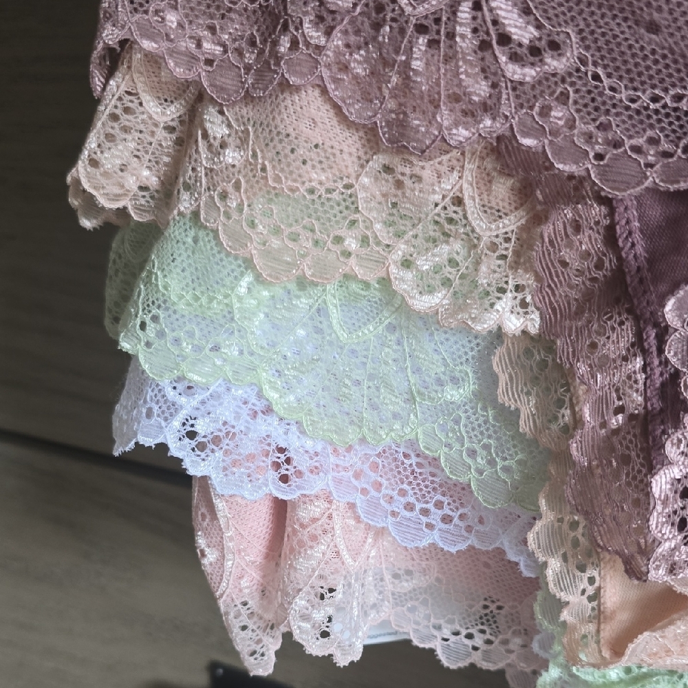 Rene Rofe Women's Lace Thong Collection - Peach, Mint, White, Mocha 💜 - Picture 10 of 13